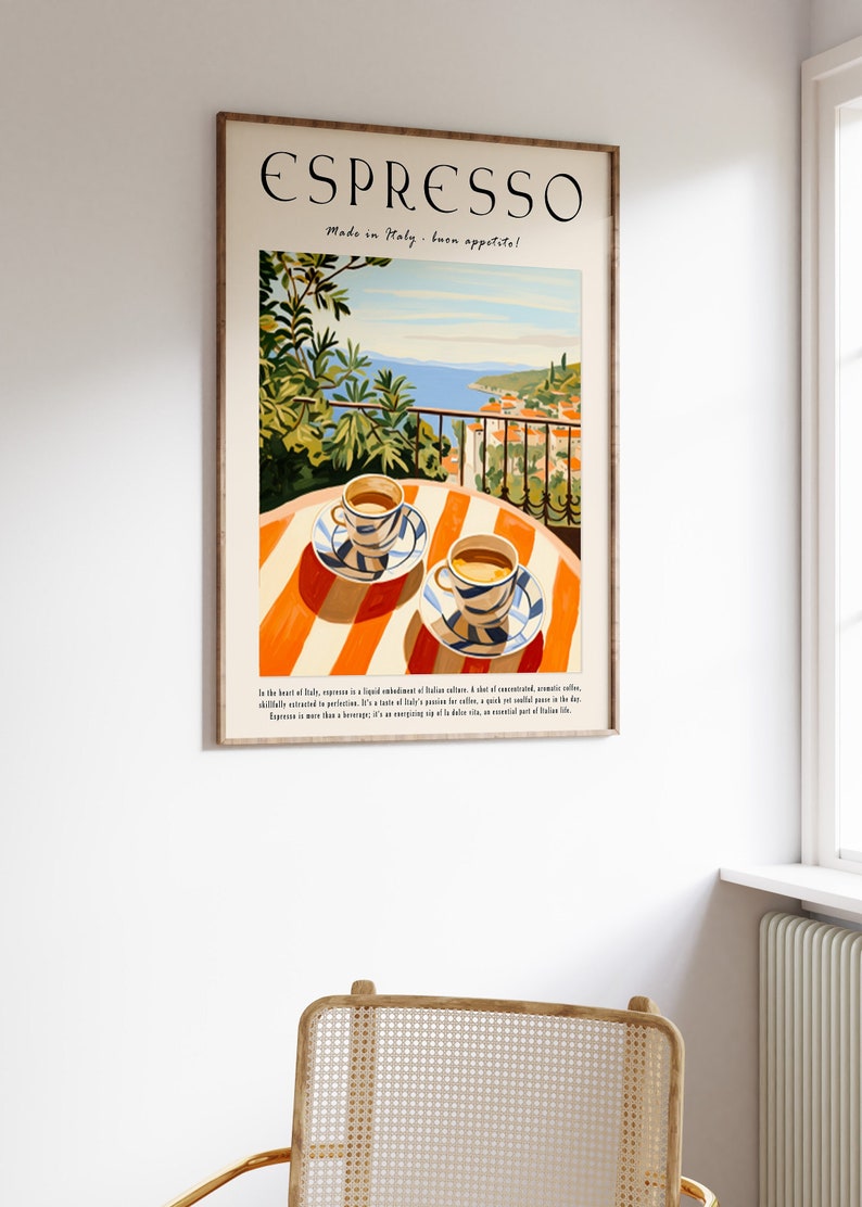 A coffee espresso poster