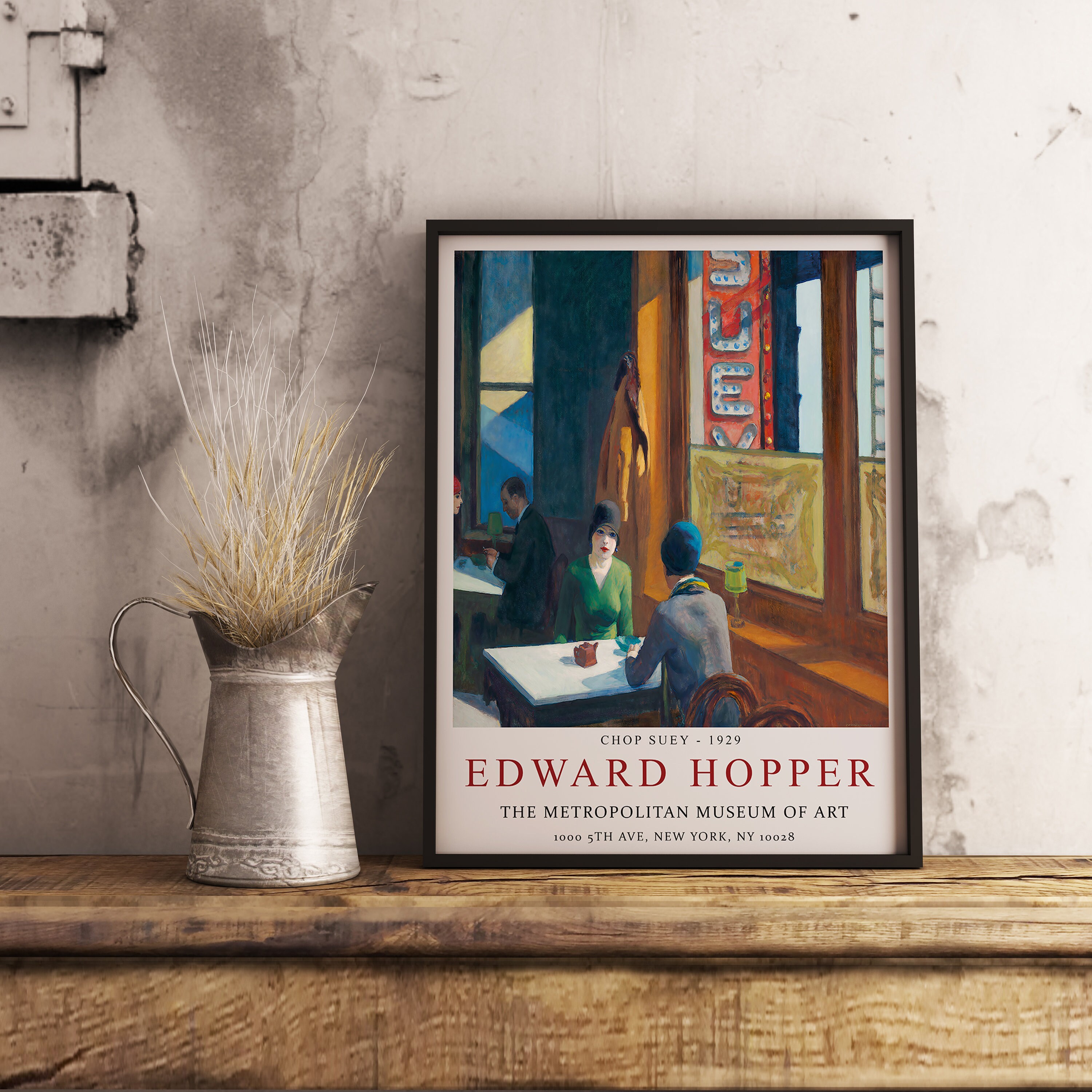 Edward Hopper Exhibition Poster Chop Suey