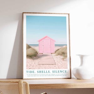 Beach Wall Art, Coastal Decor, Ocean Print, Blue Wall Art, Swimming in Ocean Print, Summer Poster, Beach House Decor, Minimalist Wall Art