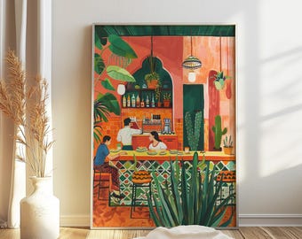 Lámina decorativa de tacos, decoración para cocina mexicana, regalo para amantes de la gastronomía.