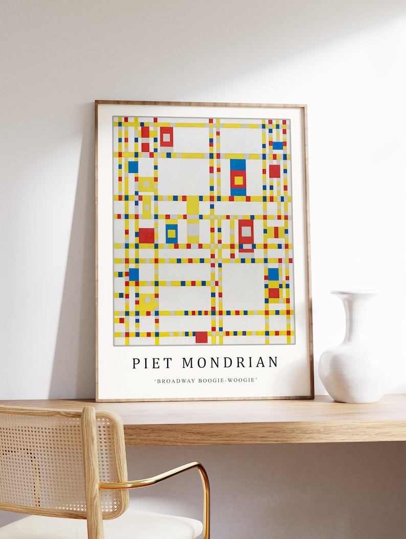 Piet Mondrian Poster Broadway Boogie-woogie Piet Mondrian - Etsy