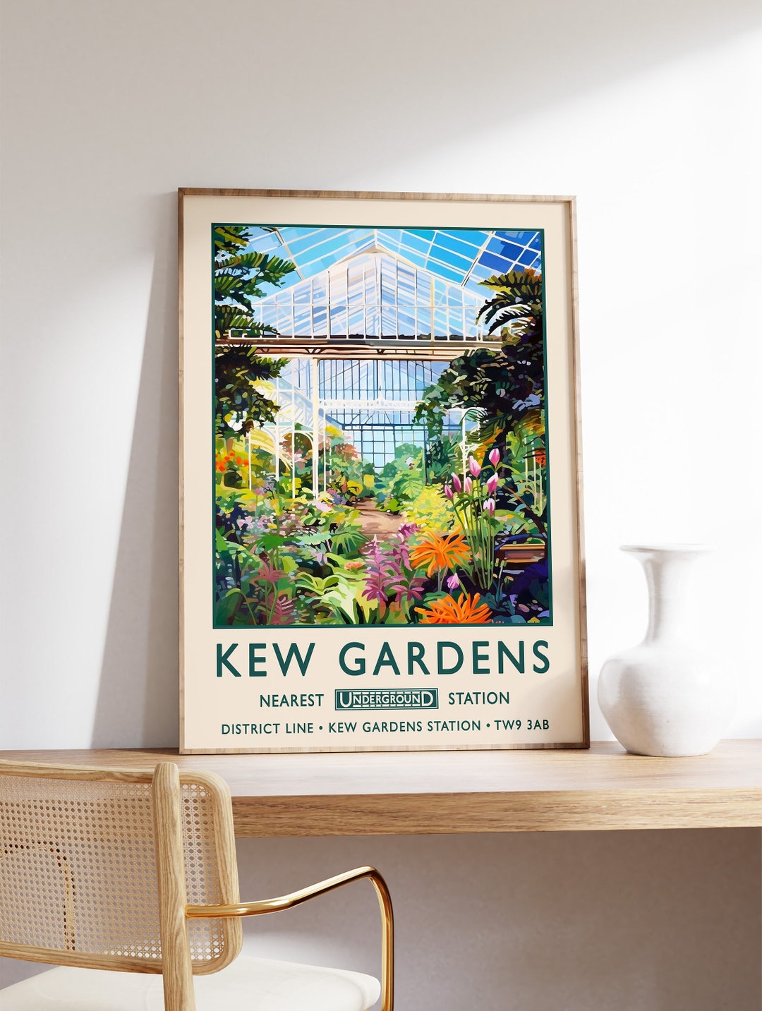 Curated visual reference: Error Botanical Garden Print Reference: Kew Gardens Print London Poster Botanical Gardens Print William Morris
