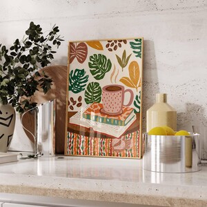 Espresso-dekorationstryck, modern kaffeposter, köksväggkonst bild 6
