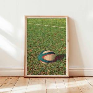 Rugby Poster, Sports Print, Rugby Wall Art, Athlete Decor, Rugby Illustration, Rugby Ball Poster, Rugby Player Print, Gift for Rugby Fans