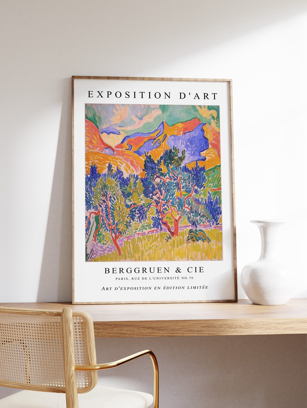 Andre Exhibition Poster Mountains at Collioure French - Etsy