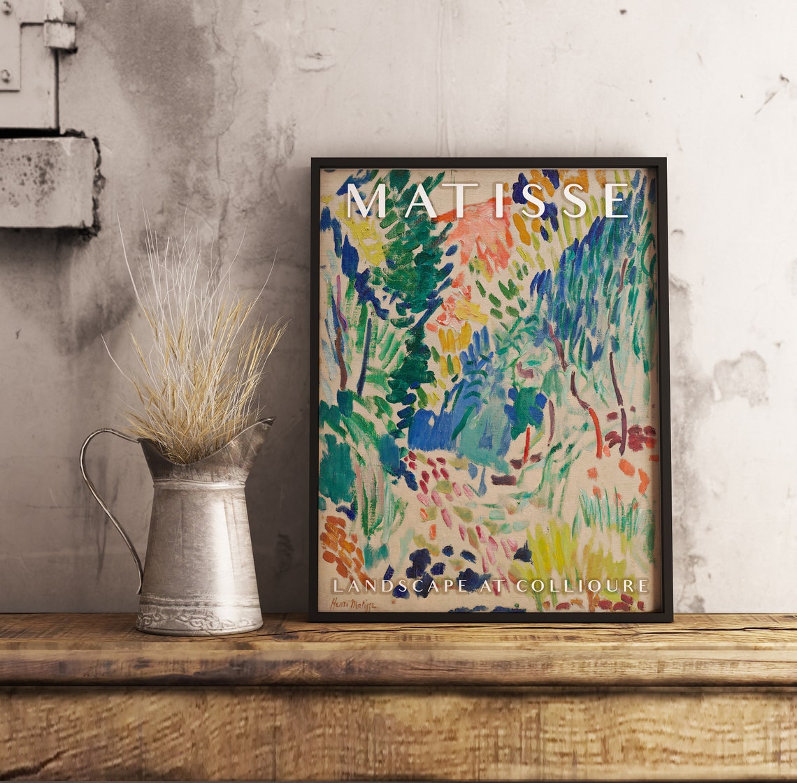 Henri Matisse Exhibition Poster Landscape at Collioure Etsy