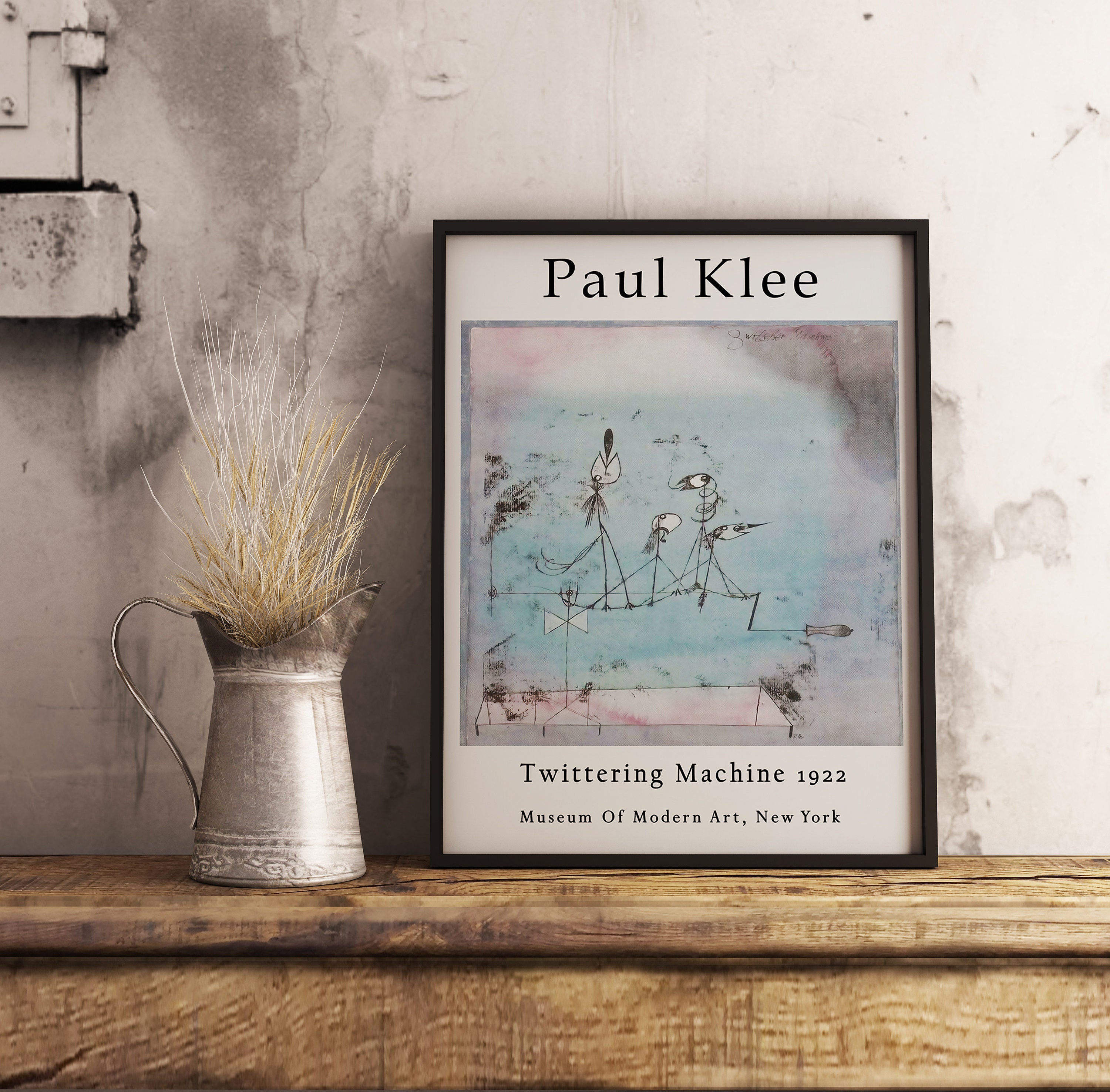 Paul Klee Twittering Machine Analysis