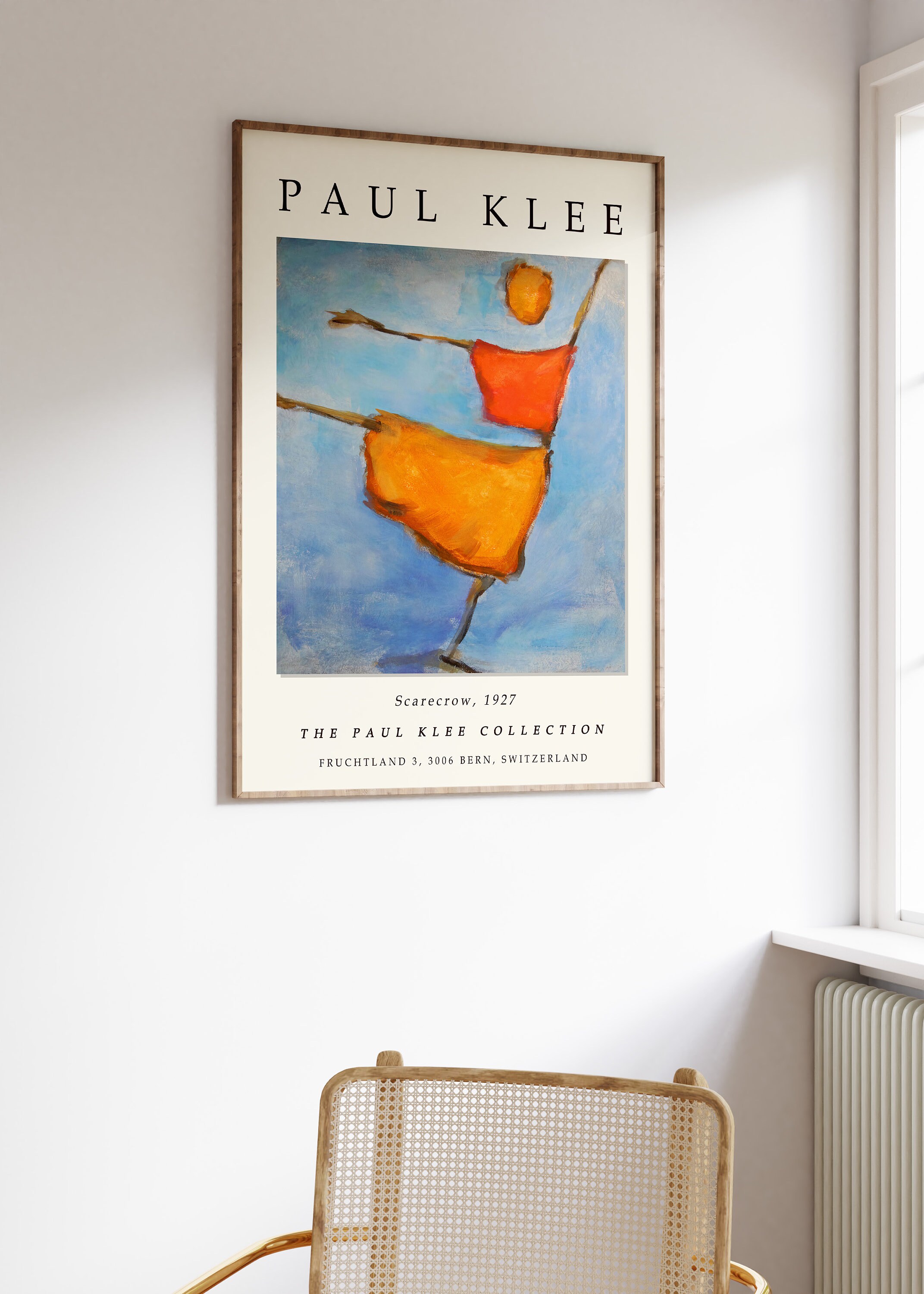 Paul Klee ポスター Paul Klee Exhibition Poster, Scarecrow by Alfons Niex in