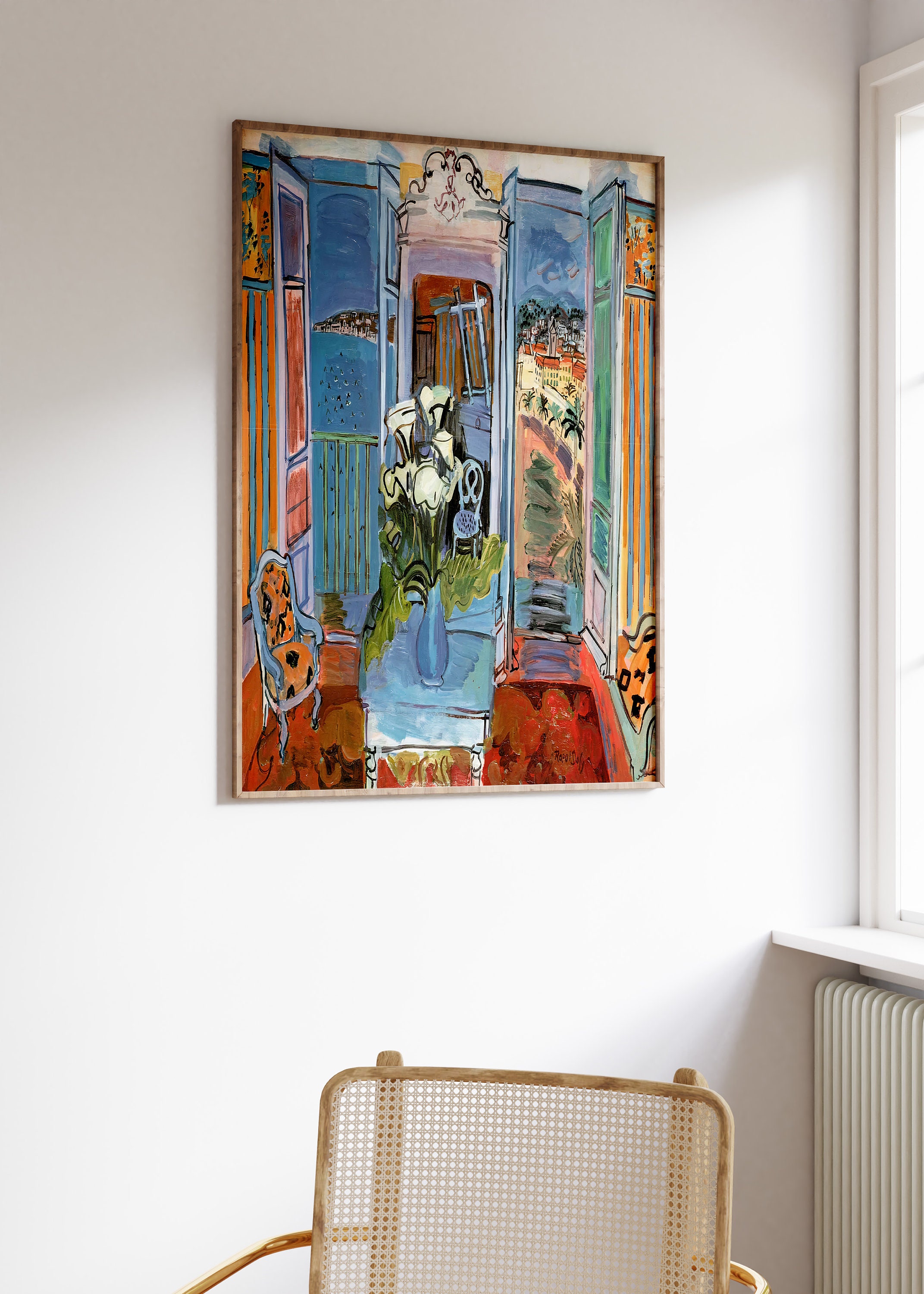 Raoul Dufy Poster, Fauvist Interior Art Print, Open Window Raoul Dufy Poster, Fauvist Interior Art Print, Open Window