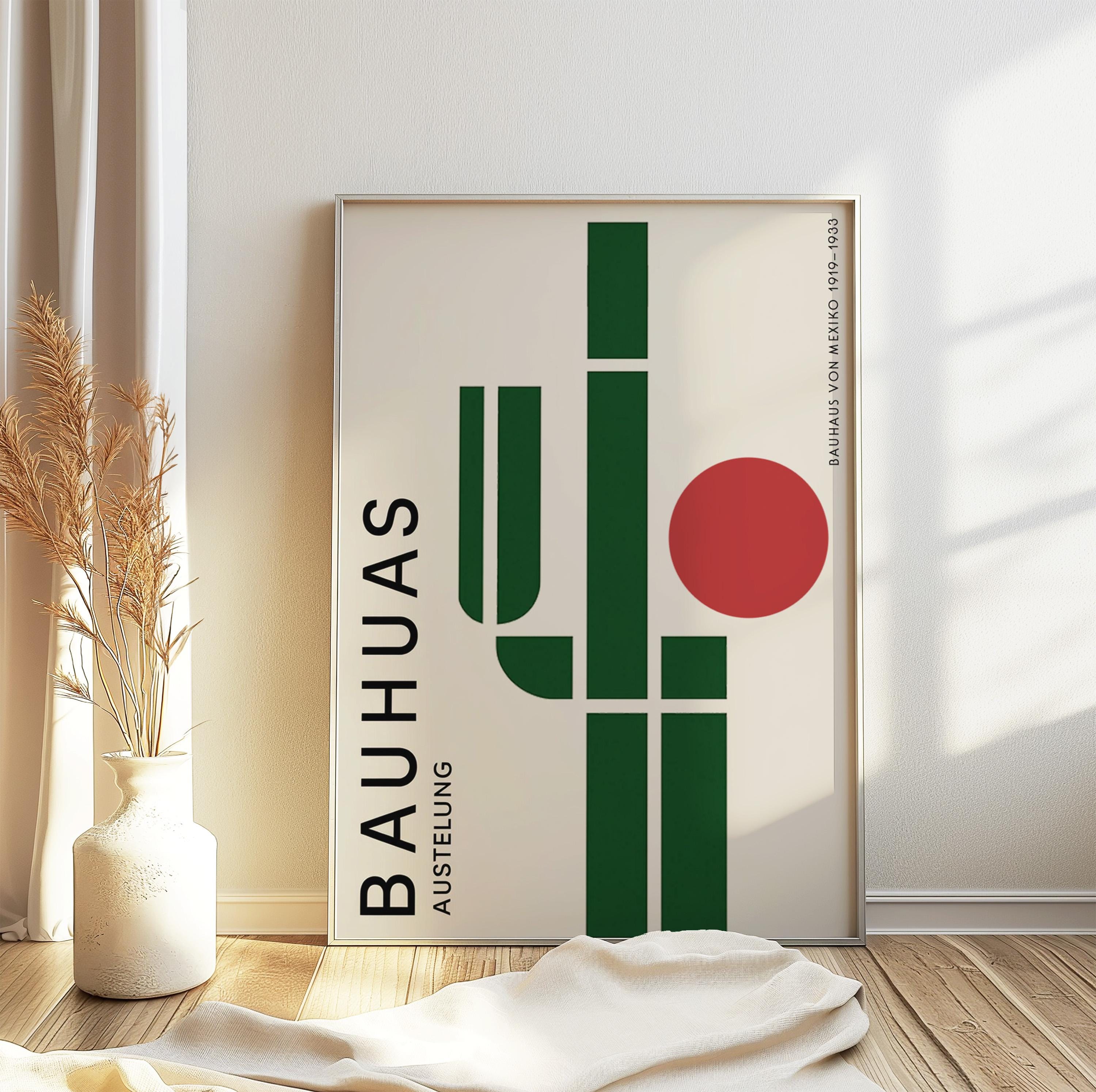 Mexican Bauhaus Cactus Print, Geometric Minimalist Art - Etsy