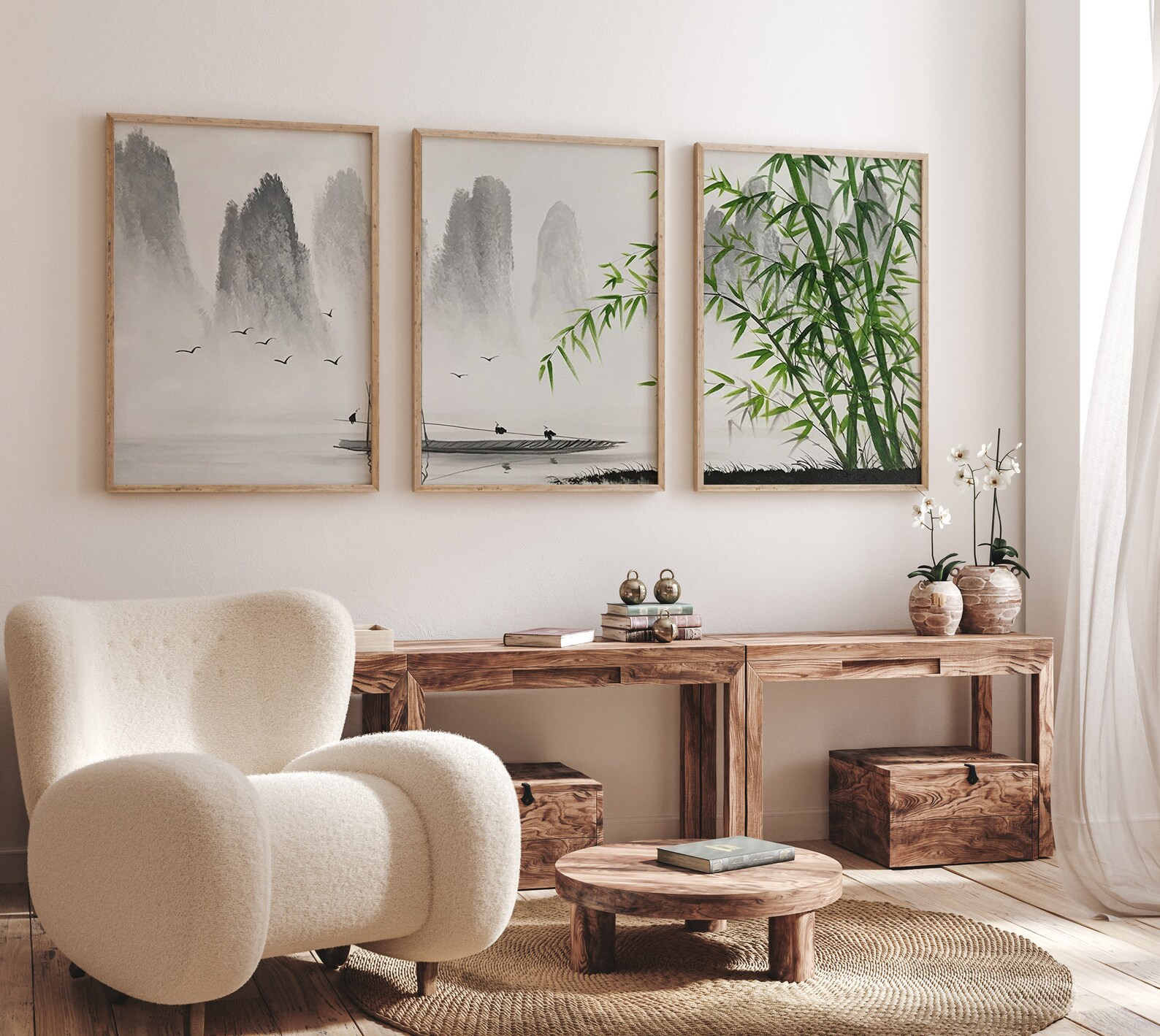 Japanese Set of 3 Posters Japanese Art Print Set Japanese - Etsy