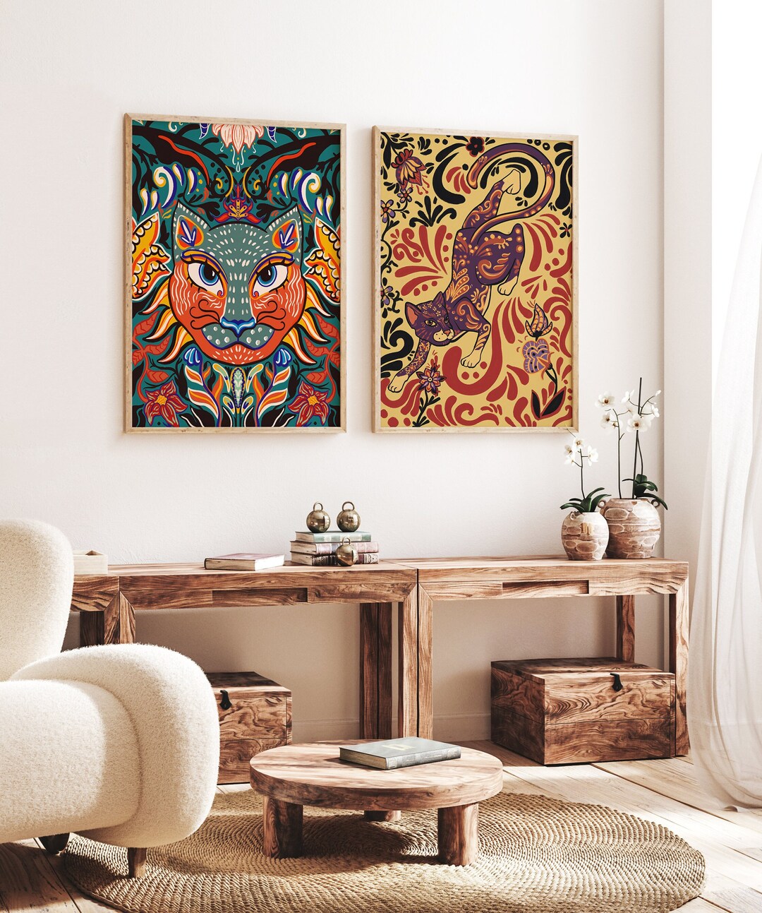 Set of 2 Mexican Prints, Mexican Poster Set, Mexican Decor, Cultural