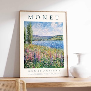 Claude Monet Poster, Monet Print, Botanical Poster, Floral Decor, Vintage Home Decor, Nature Art, Water Lilies Print, Gift Idea, Monet Art