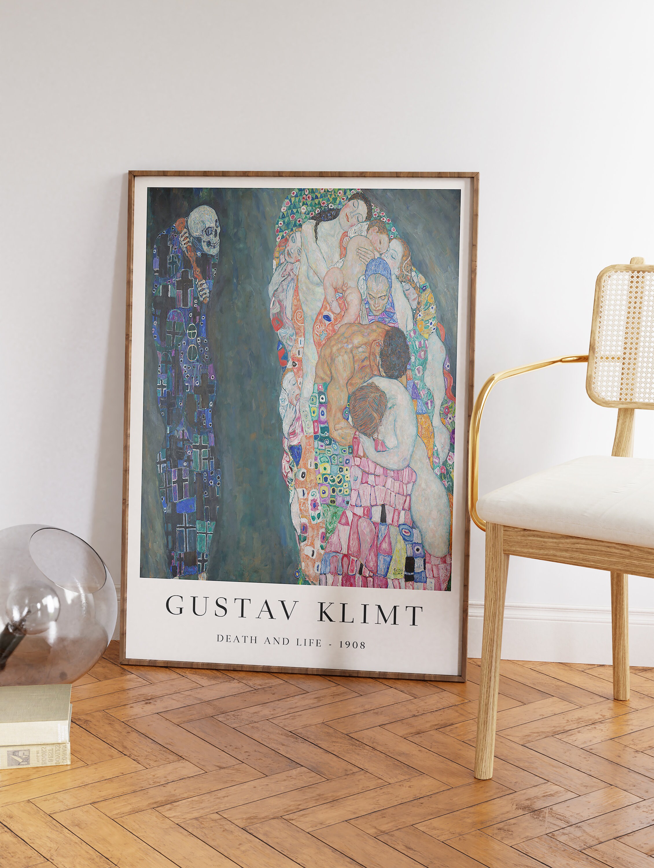 Gustav Klimt Wall Art, Death and Life, Gustav Klimt Art Poster, Art ...