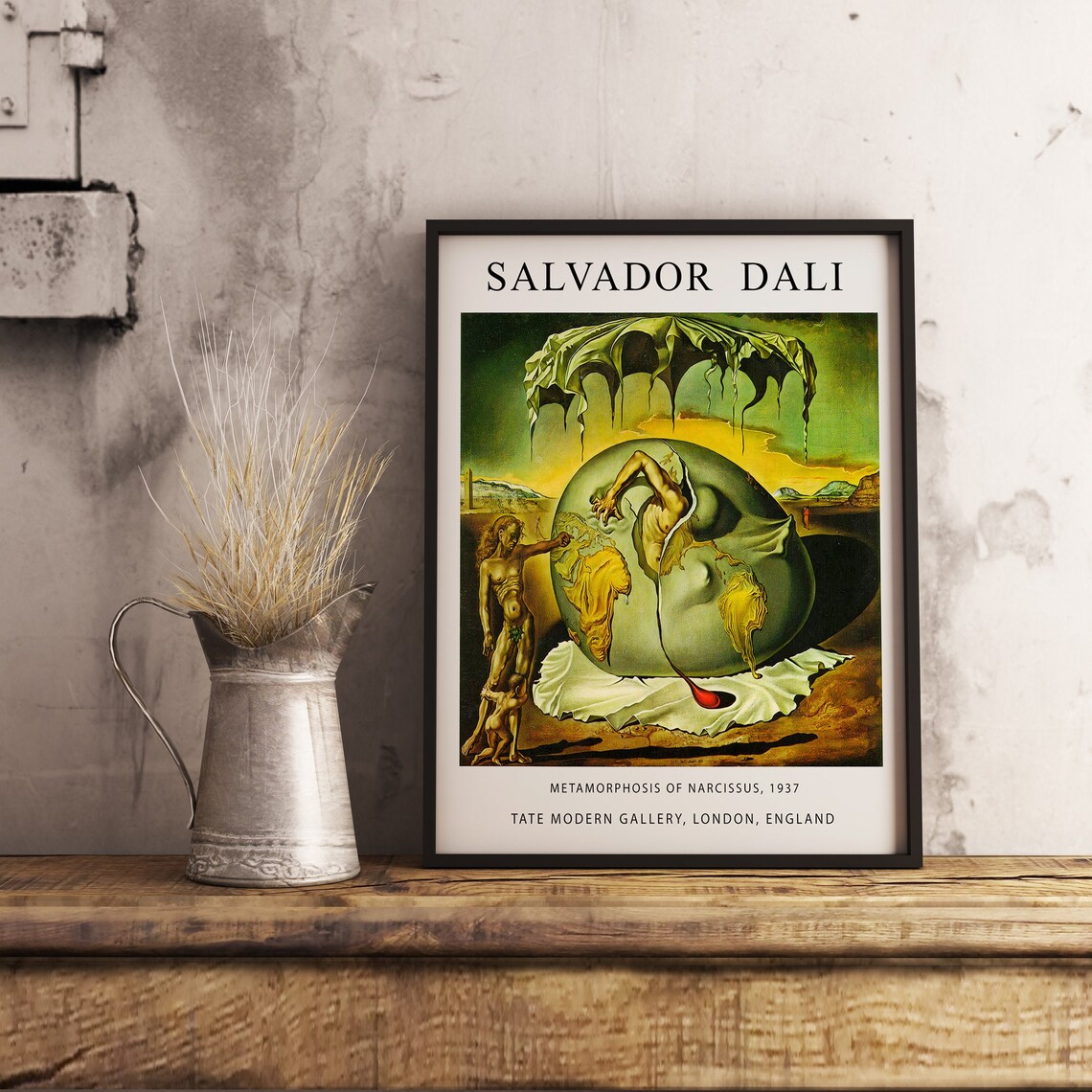 Salvador Dali Poster Gallery Quality Print Metamorphosis Etsy