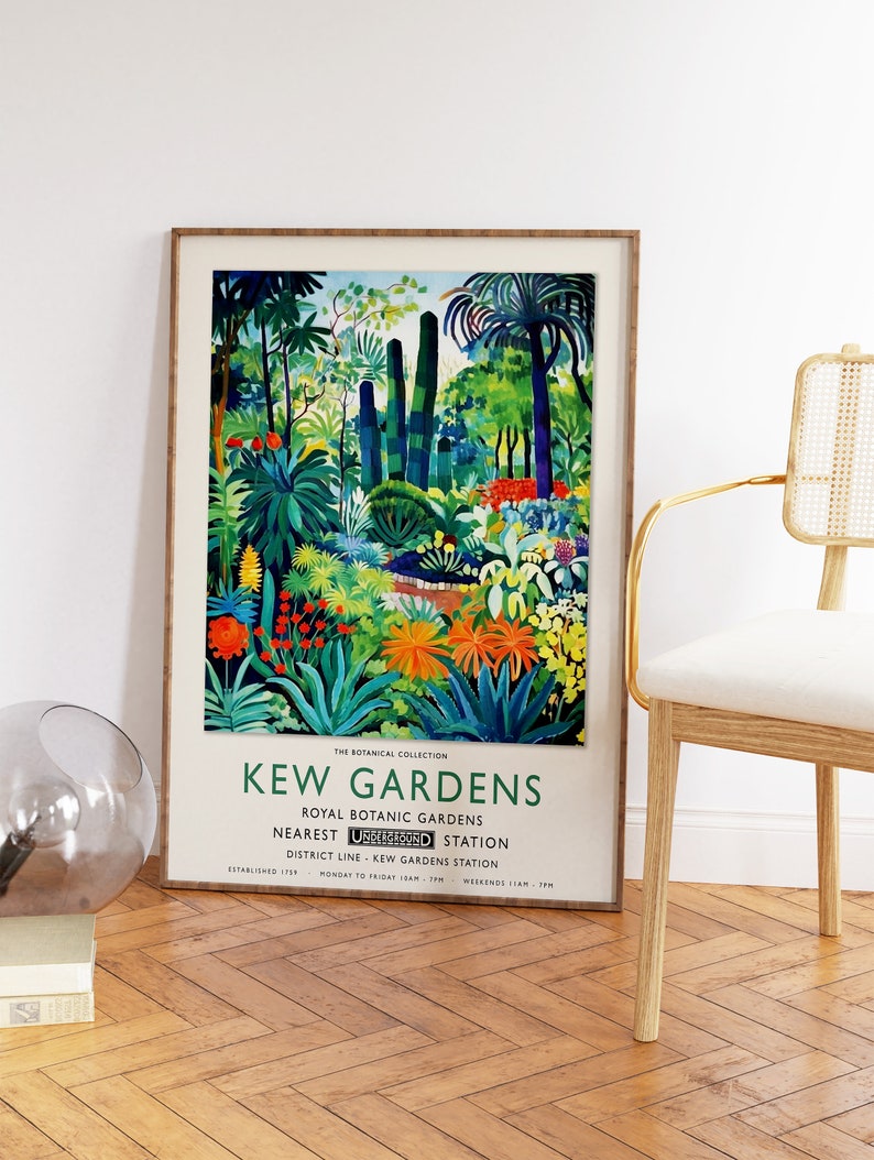 Kew Gardens Exhibition Poster, William Morris Botanical Print image 3