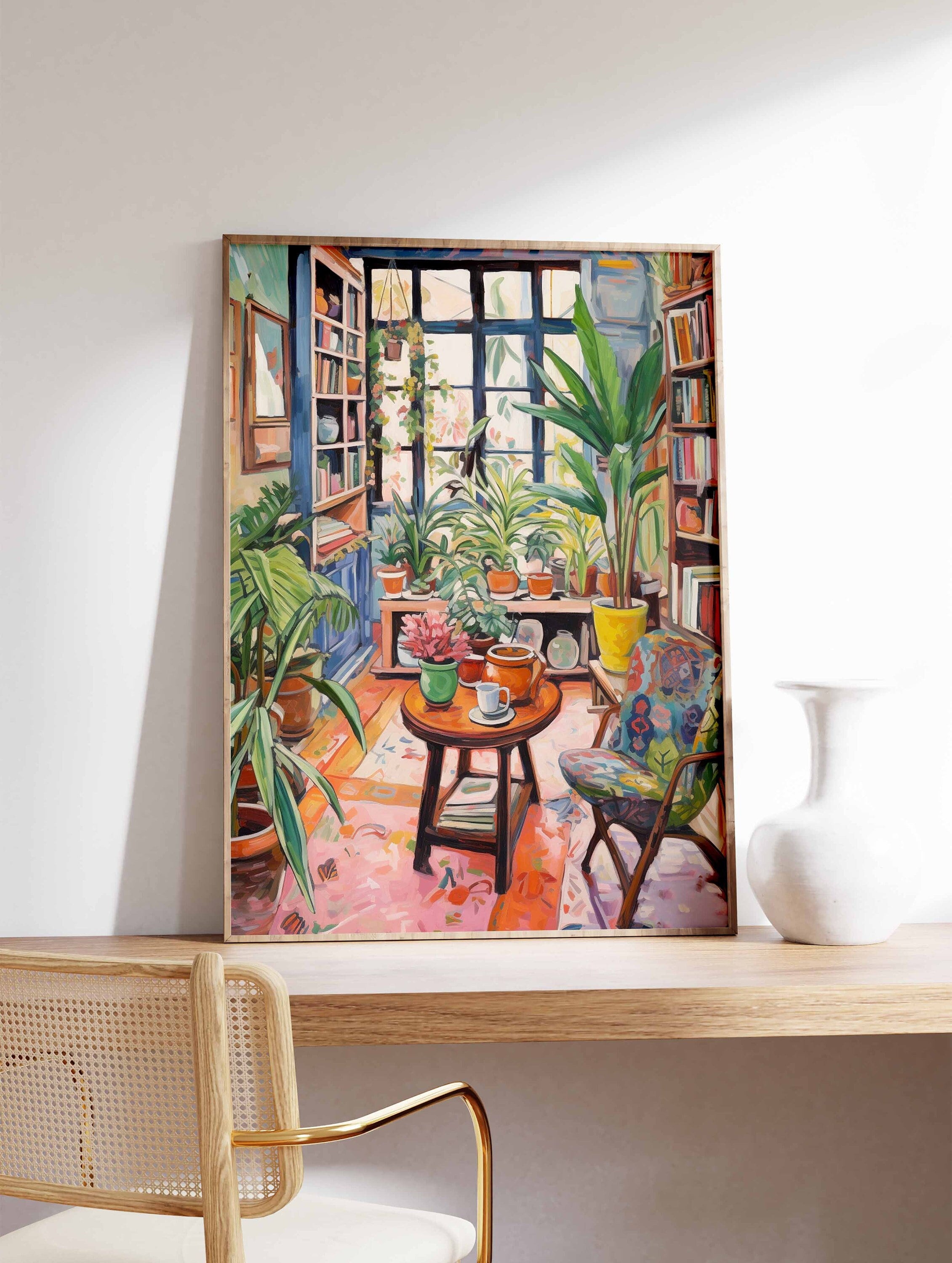 Vintage Library Poster, Book Shop Print, Book Lovers Gift, Reading Gift, Antique Wall Art, Retro Book Lovers Art, Library Art, Gift Idea