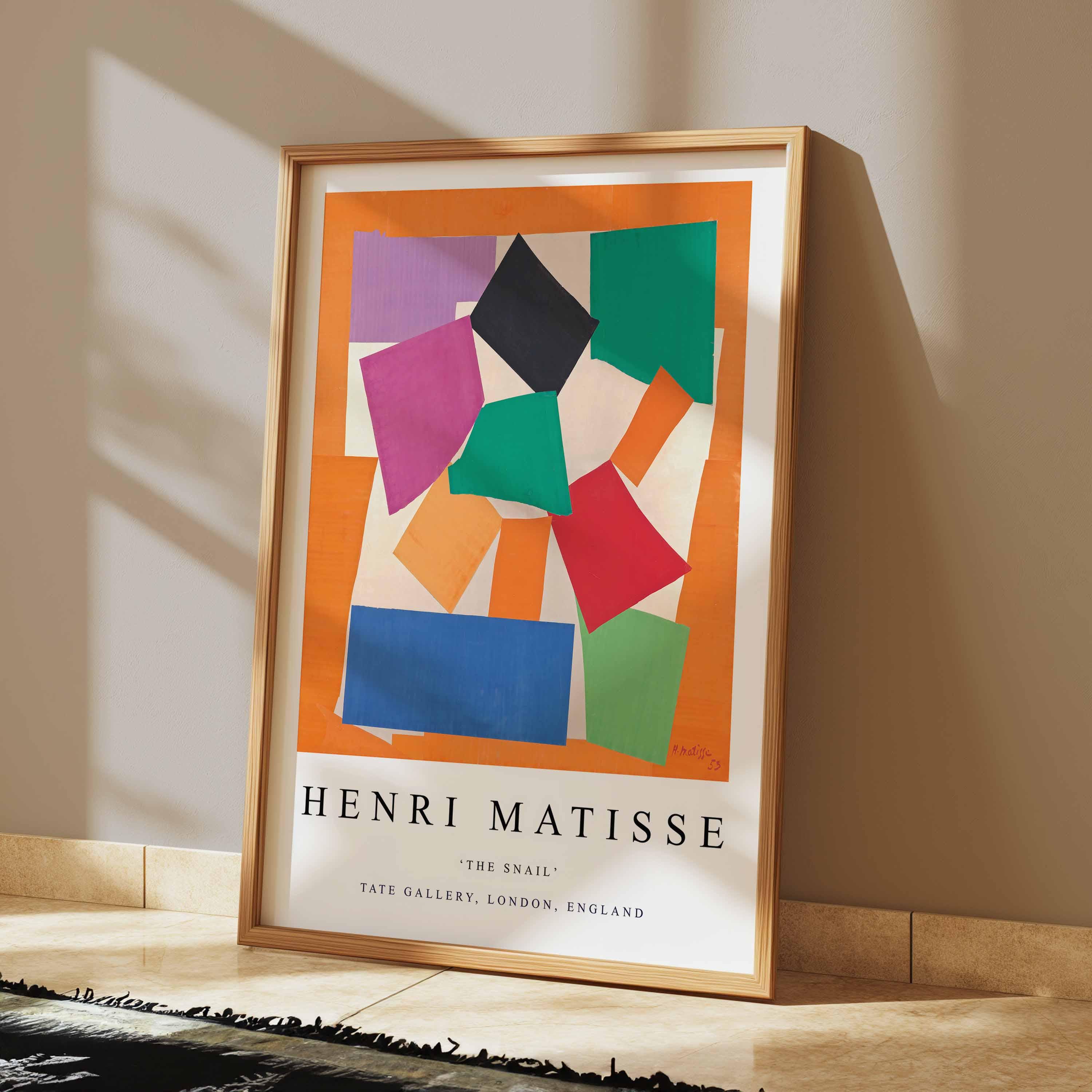 Henri Matisse 'the Snail' Poster, Abstract Floral Art Print - Etsy