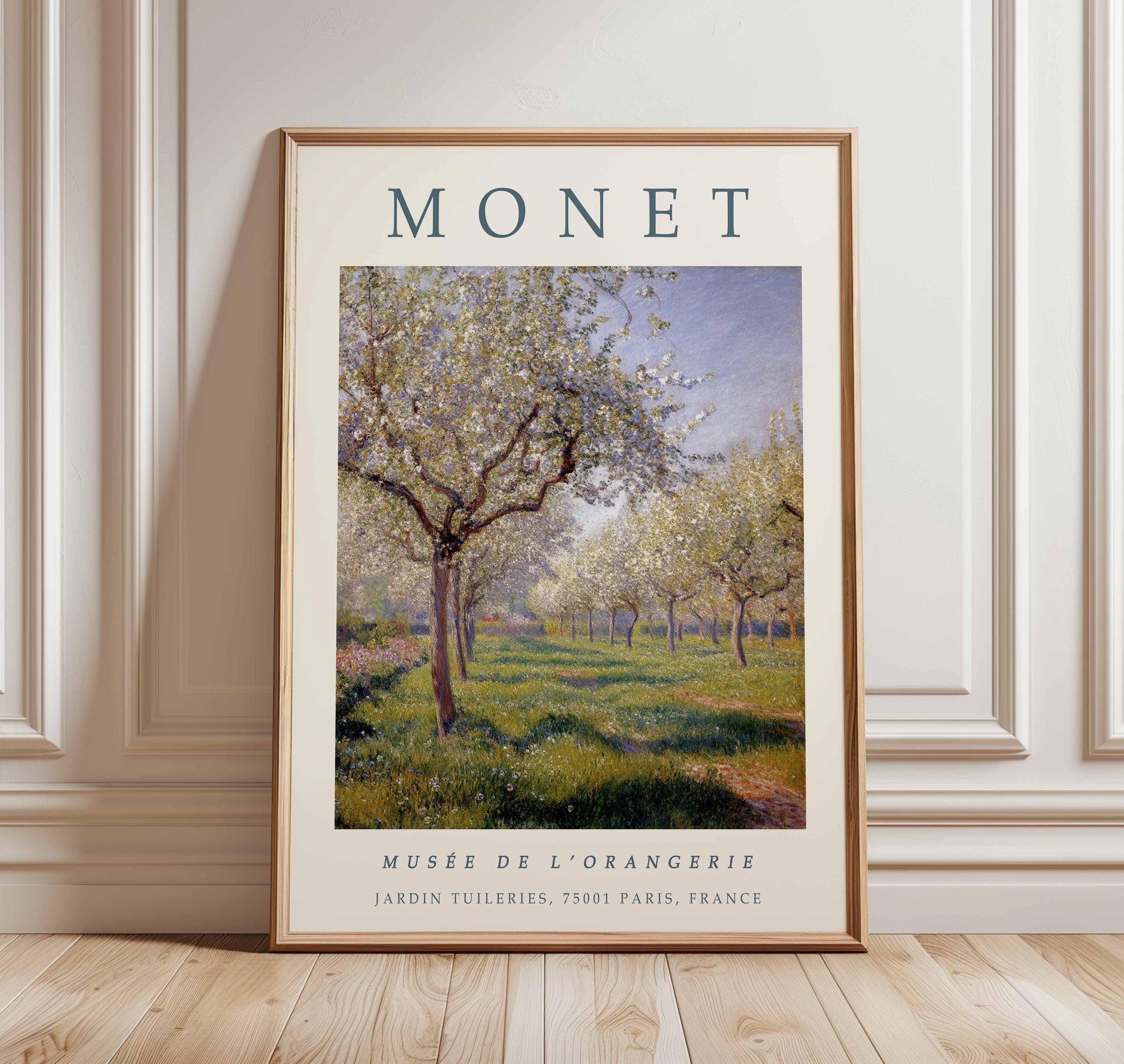 Claude Monet Print, Botanical Garden, Vintage Museum Poster - Etsy