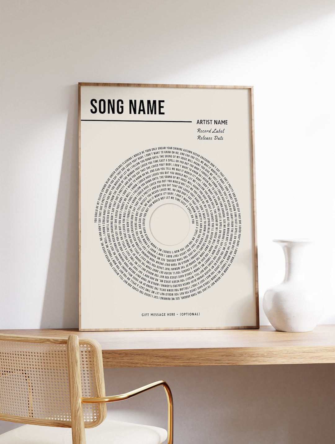 Custom Vinyl Lyrics Print, Personalised Music Poster, Customizable Music Gift, Anniversary Gift, Music Gift, Wedding Song Dance, A1/A2/A3/A4 - Etsy UK