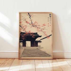 Kirschblüten Poster, Sakura Wandkunst, Japan Poster, Blumendruck, Japanische Baum Dekoration, Natur Kunst Geschenk Druck