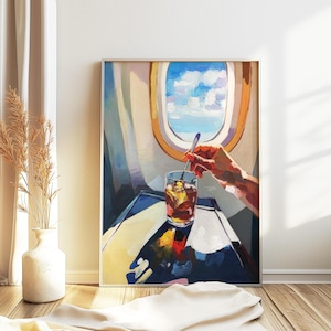 Impresión de cóctel retro, póster de cóctel vintage, arte de comida y bebida, arte de viaje, póster de cocina, decoración de cocina, arte de comida y bebida, regalo