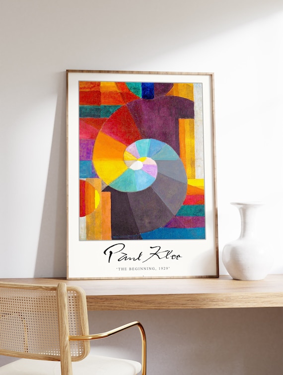 Paul Klee Exhibition Poster, the Beginning, Paul Klee Art Print