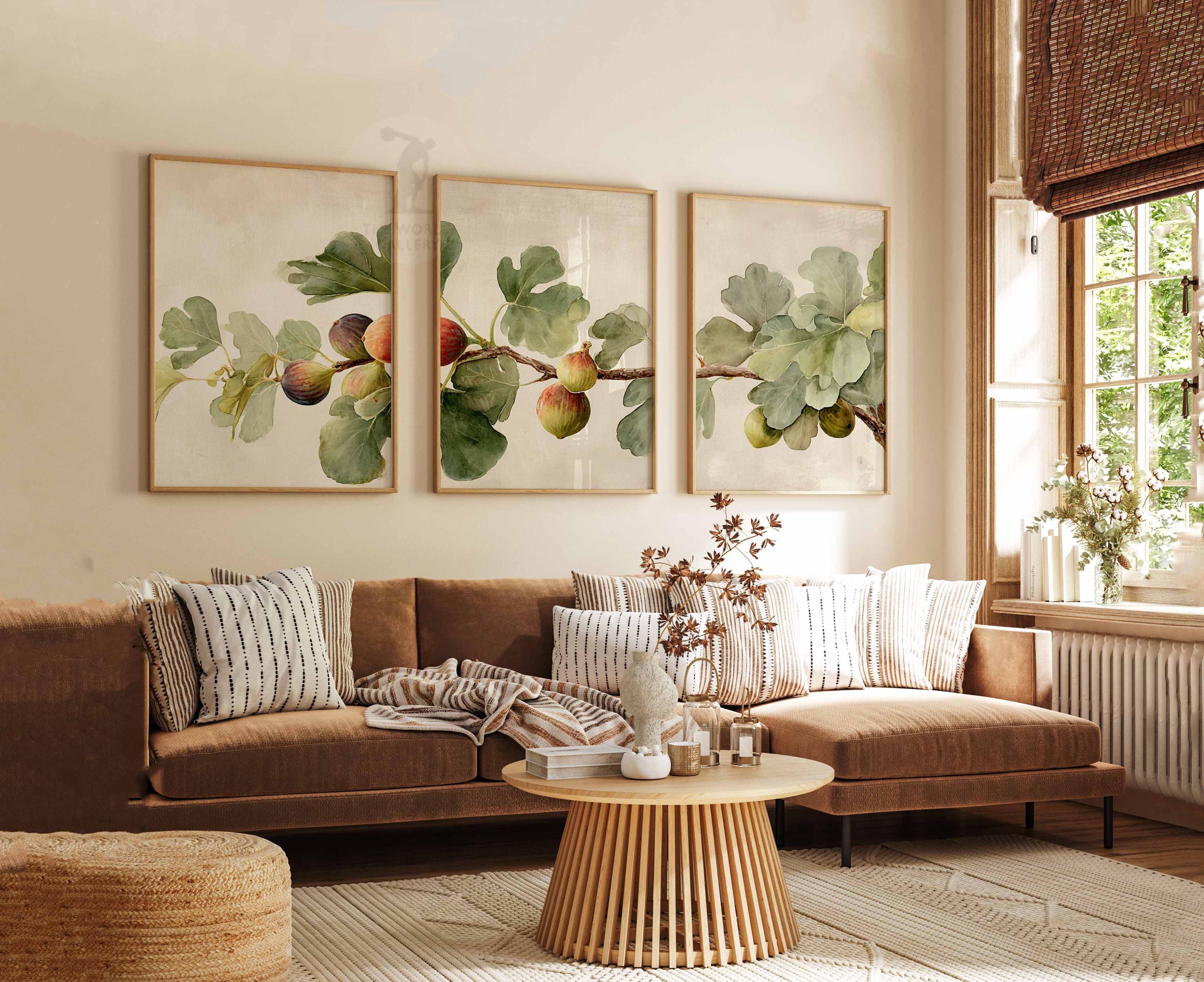 Vintage Fig Tree Print Set, Rustic Botanical Wall Art - Etsy