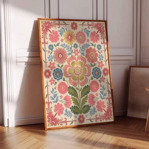 Vintage mexikanische Poster, mexikanische Drucke, mexikanische Dekoration, traditionelles lateinisches Dekor, Blumendruck, Botanische Wandkunst, Tropischer Druck, lateinische Kunst