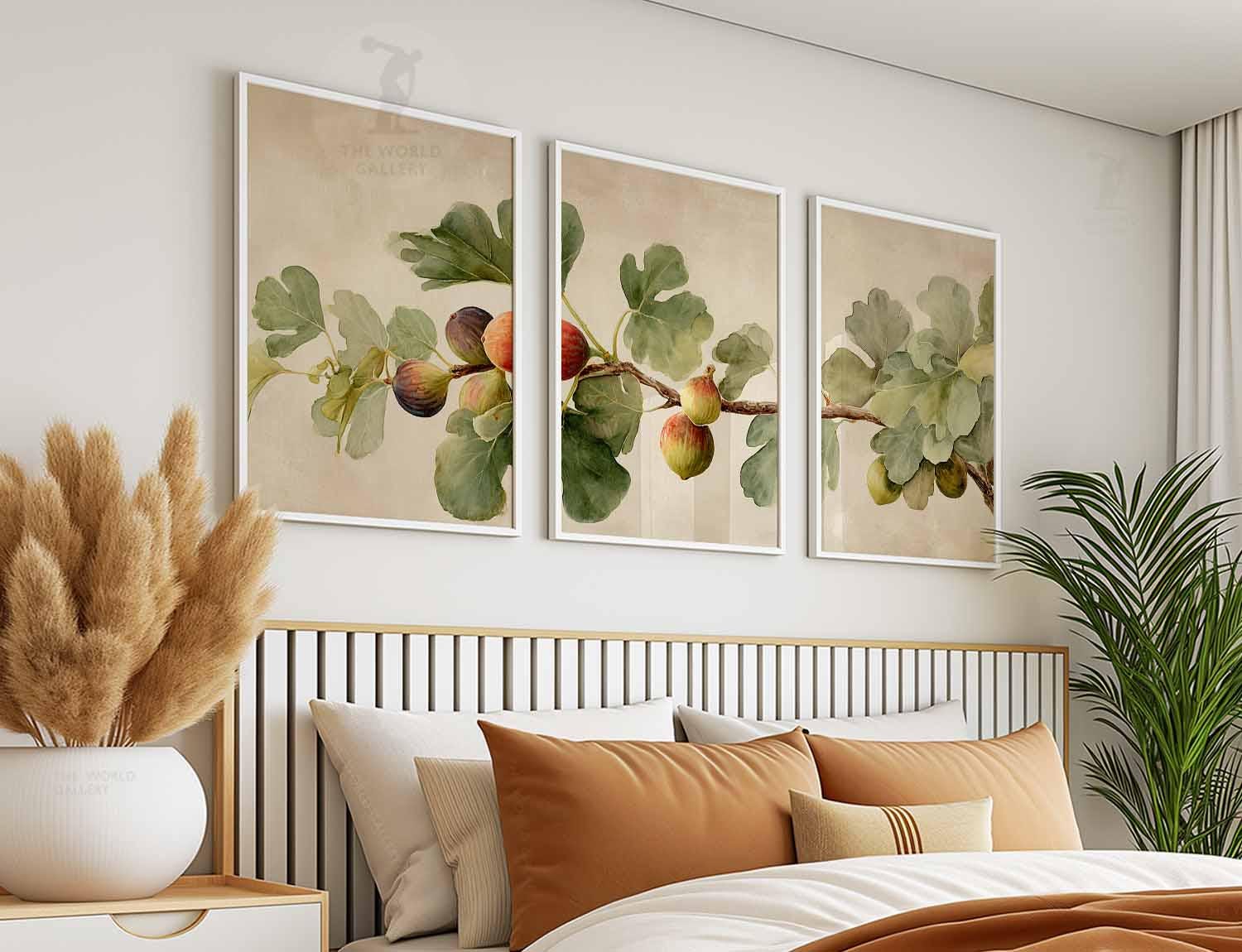 Vintage Fig Tree Print Set, Rustic Botanical Wall Art - Etsy