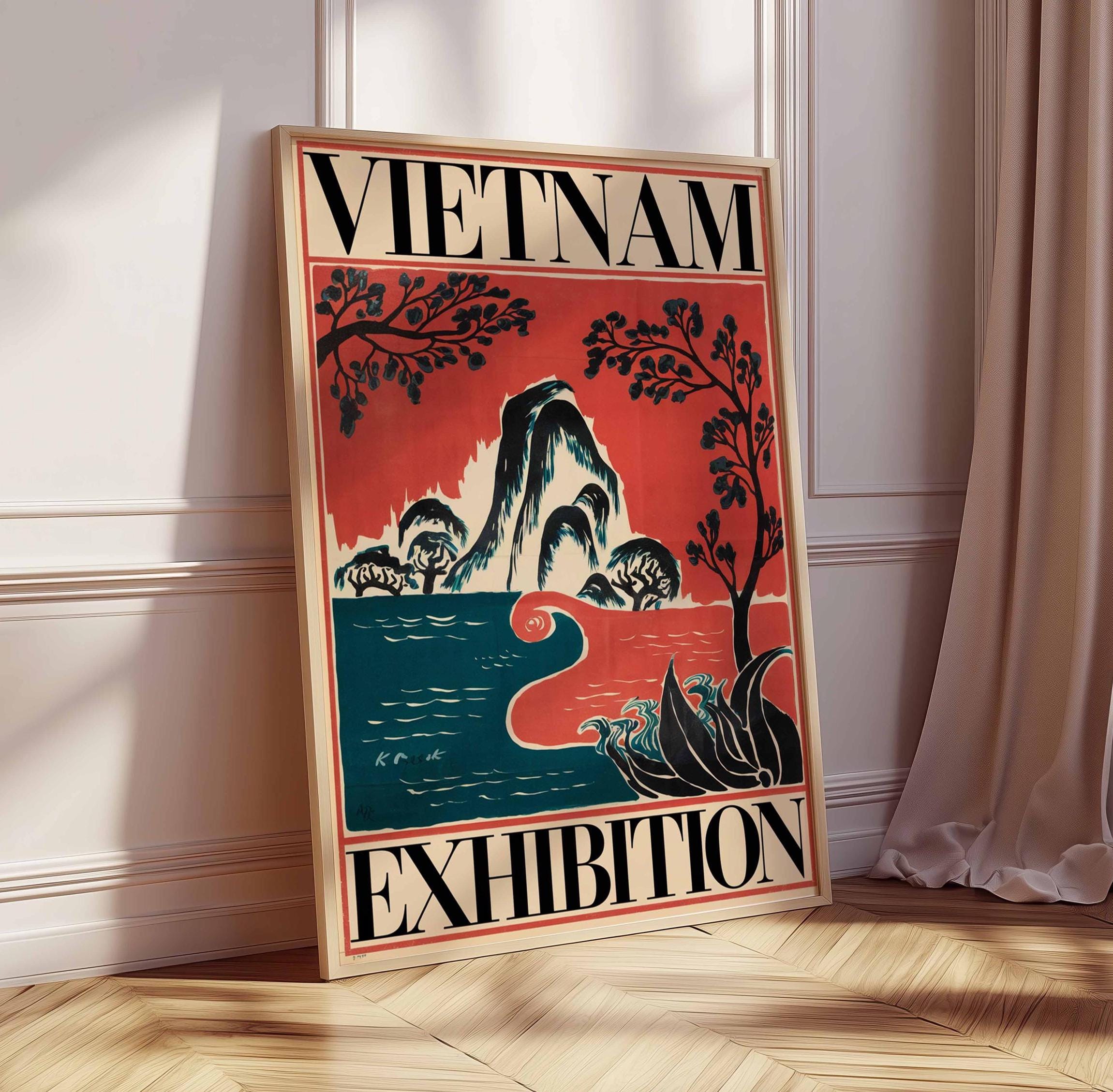 ヴィンテージアジア - ベトナム手塗りブラックラッカーウォールアート Vietnamese lacquer art - Etsy 日本