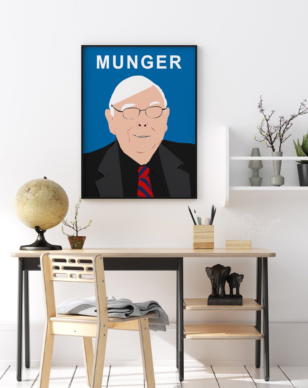 Charlie Munger Poster, Charlie Munger Print, Berkshire Hathaway