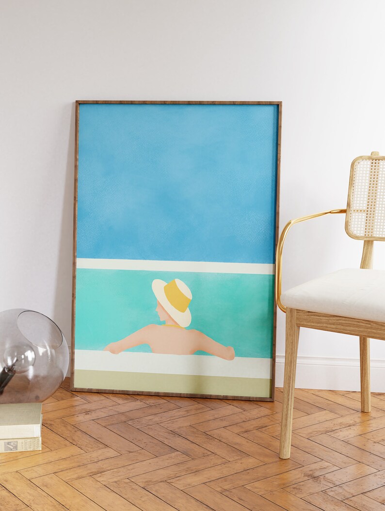 Swimming Pool Wall Art Swimming Art Print Swimming Poster Etsy UK