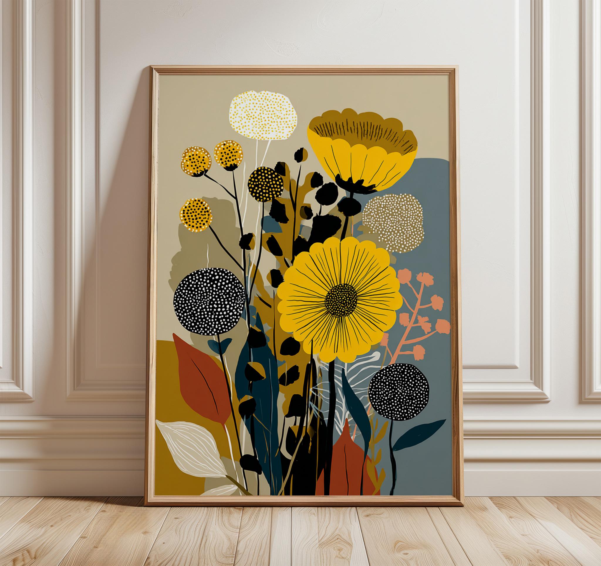 Mid Century Modern Floral Vase - Etsy