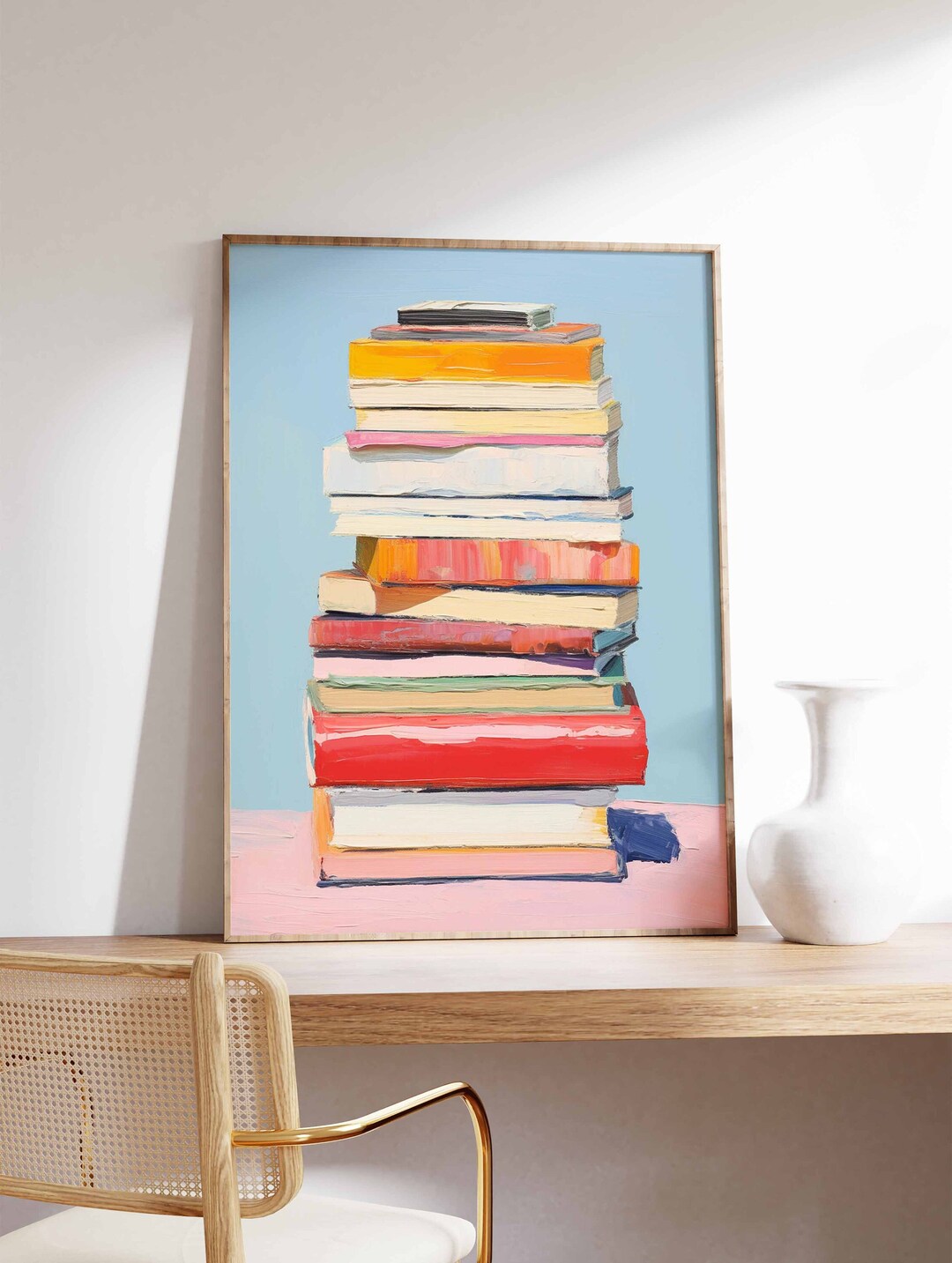 Vintage Library Poster Book Shop Print Book Lovers Gift - Etsy