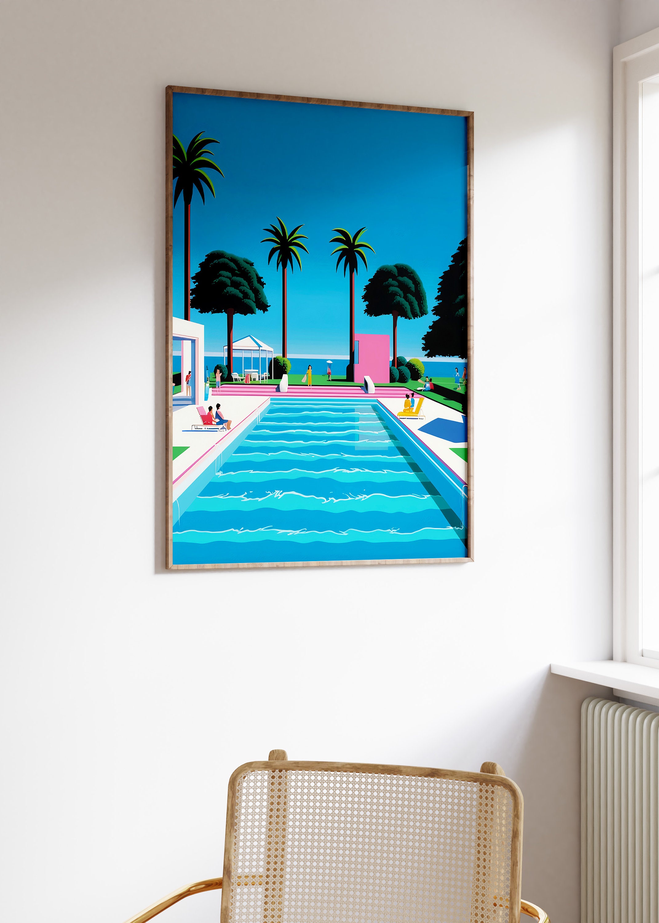 デンマーク製　作家不明　リトグラフ　レトロ　ポップアート デンマーク製 作家不明 リトグラフ レトロ ポップアート 富山県美術館