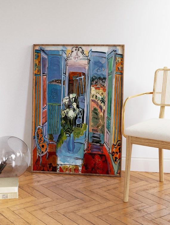 Raoul Dufy Poster, Fauvist Interior Art Print, Open Window