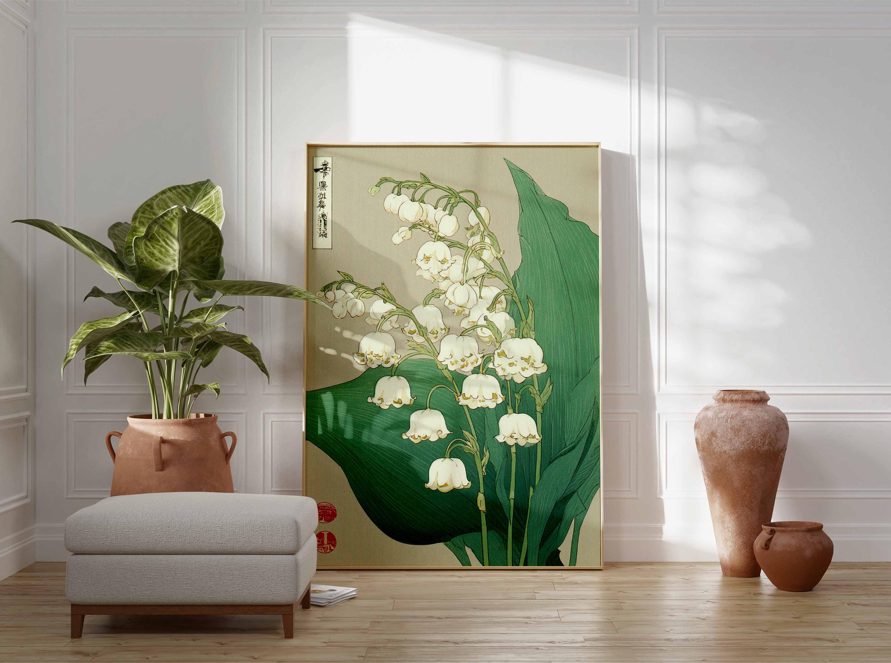 Japanese Lily of the Valley Print, Asian Botanical Art - Etsy