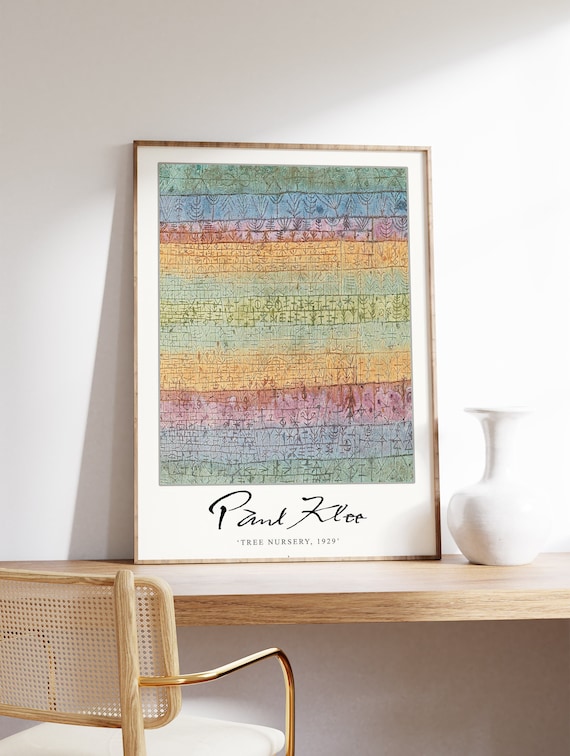 Paul Klee 'tree Nursery' Exhibition Poster, Surrealist Art Print
