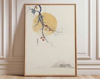 アンティーク日本水墨画風景画1800年代の芸術墨絵禅インテリア - Etsy 日本