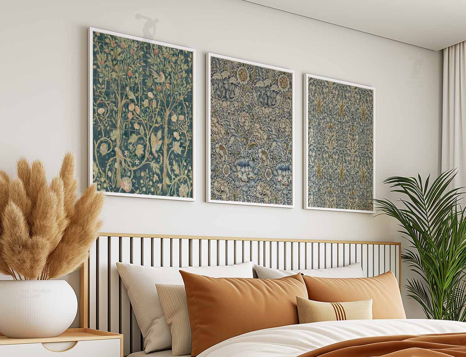 William Morris Floral Art Prints, Set of 3, Vintage Botanical Wall ...