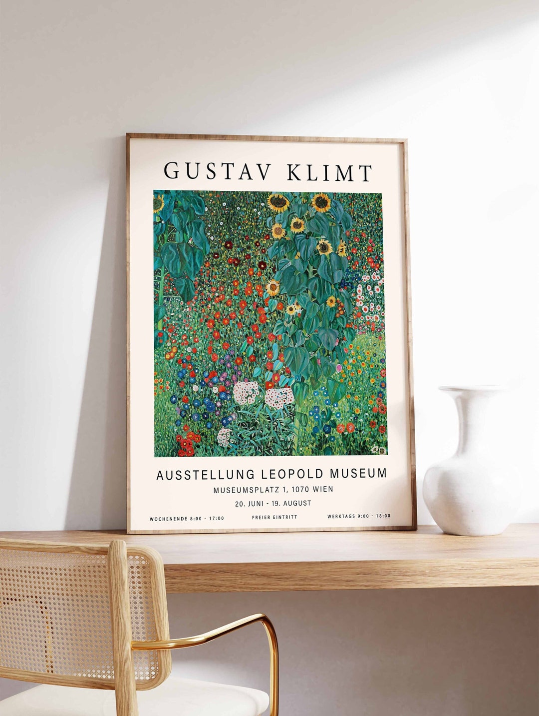 Gustav Klimt Poster, Gallery Quality Print, Country Garden With ...