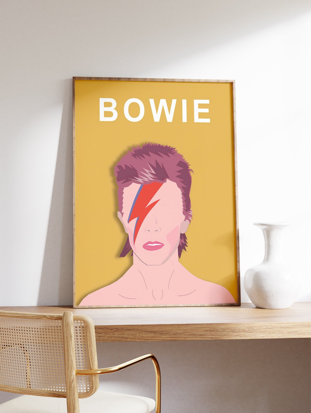 David Bowie Print, David Bowie Poster, Music Art, Music Print, Music