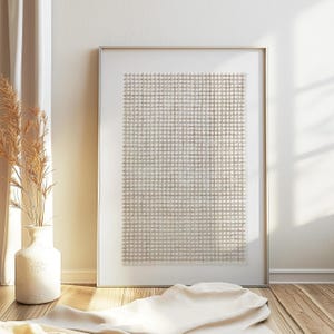 Poster abstrait japonais beige | Imprimé minimaliste blanc | décoration vintage | Art abstrait | oeuvre d'art pour le salon | Art scandinave | Art japonais