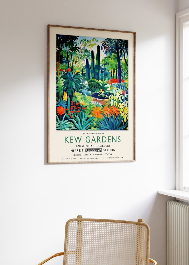 Kew Gardens Exhibition Poster, William Morris Botanical Print image 2