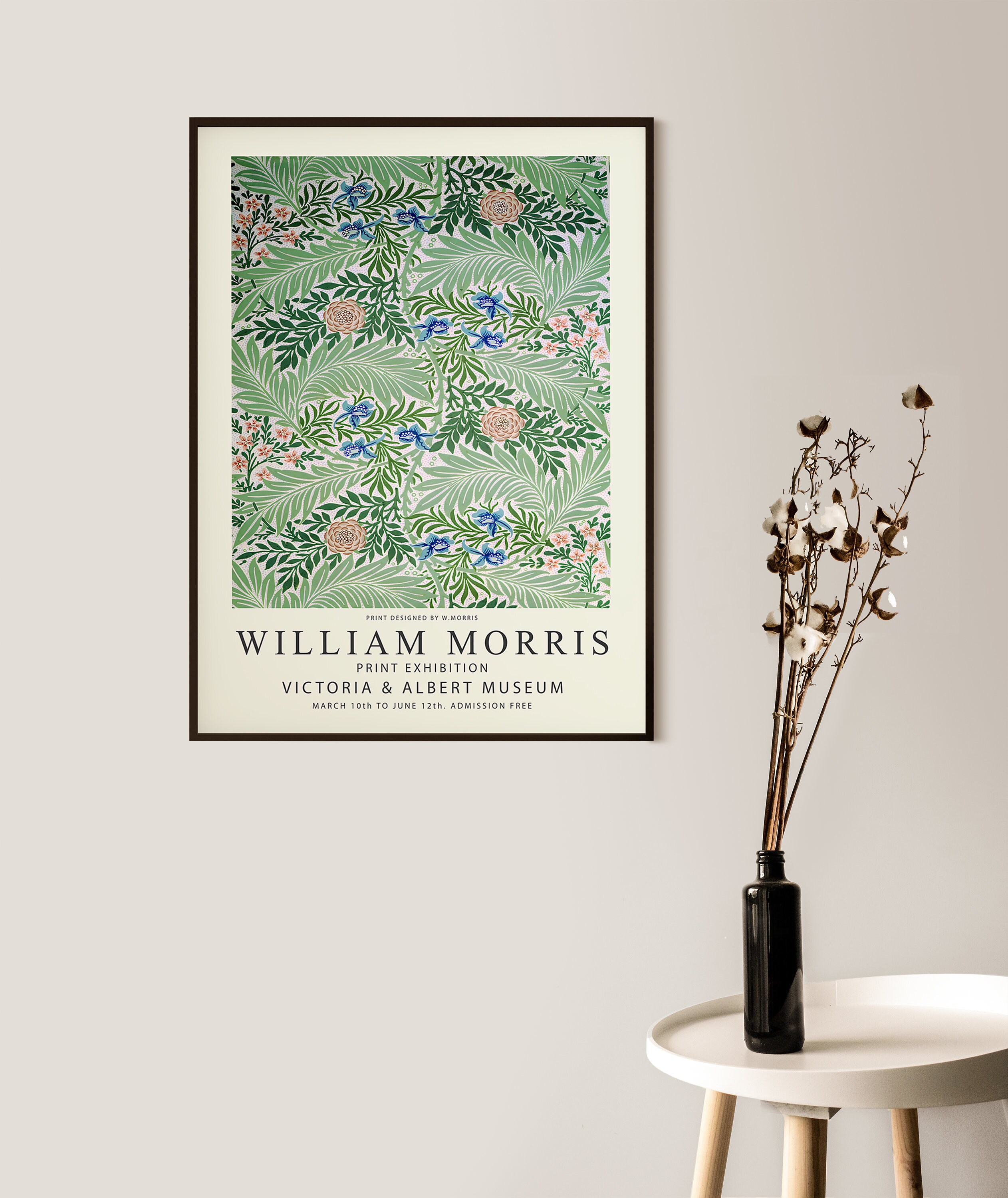 William Morris Exhibition Poster William Morris Art Print - Etsy Hong Kong