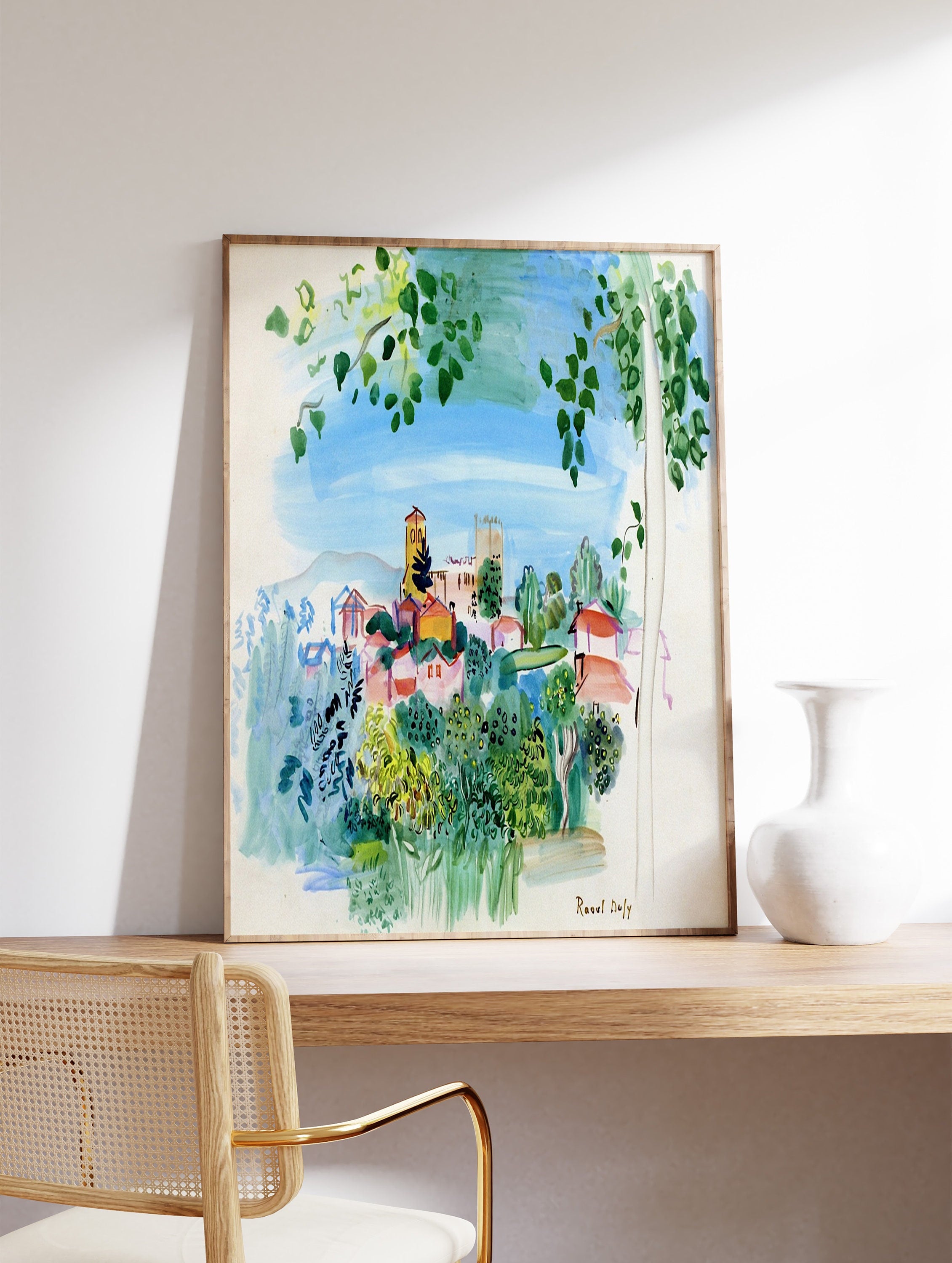 Raoul Dufy、HARFLEUR、海外版超希少レゾネ、新品額装付