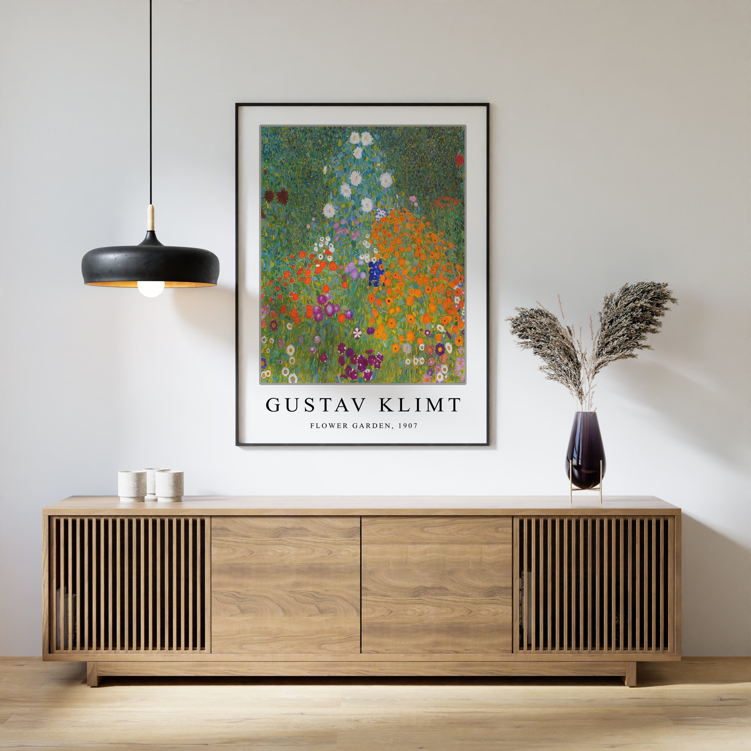 Gustav Klimt Poster, Gallery Quality Print, Flower Garden, Art Nouveau ...