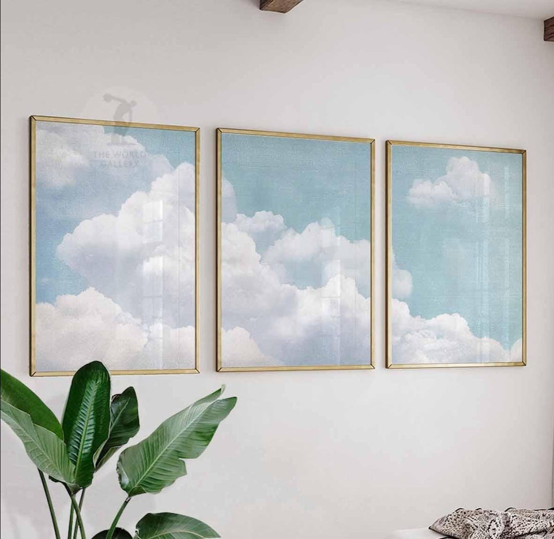 Cloud Sky Art Prints Set of 3, Minimalist Home Decor - Etsy