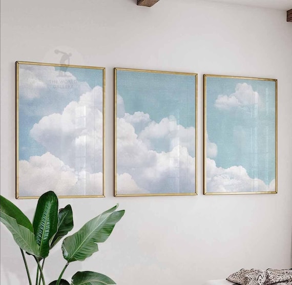 Cloud Sky Art Prints Set of 3, Minimalist Home Decor - Etsy